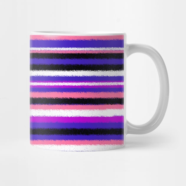 Gender Fluid grunge stripes by TooCoolUnicorn